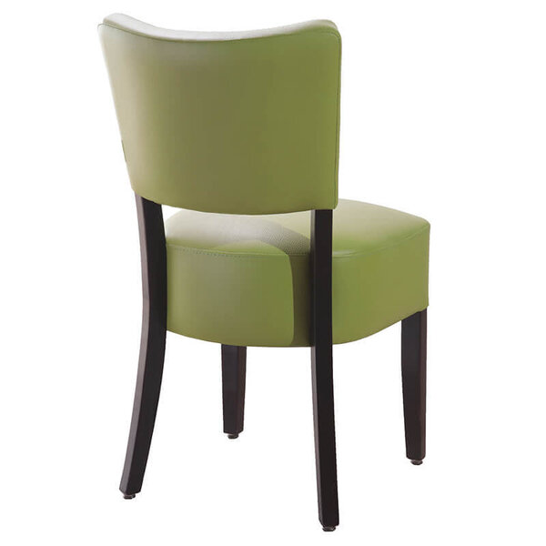 Stoel | TARA | Kunstleer/Hout | Mint Green | Wengé Frame | Indoor | 430x560x830(h)mm