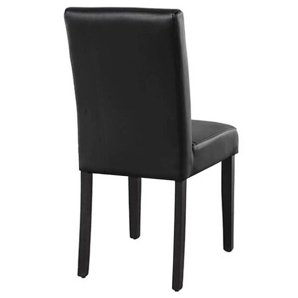 Stoel | MABEL | Kunstleer/Hout | Taupe | Wengé Poten | Indoor | 450x590x900(h)mm