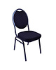 HC Banketstoel | STACKCHAIR | Stof/Metaal | Black | Grijs Frame | Indoor | Stapelbaar | 400x470x900(h)mm 