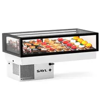 SAYL Drop-In Koelvitrine | INTEGRA | Zwart | +2°C/+6°C | Geforceerd | 1 Niveau | Touchscreen | 1200x600x265/615(h)mm 