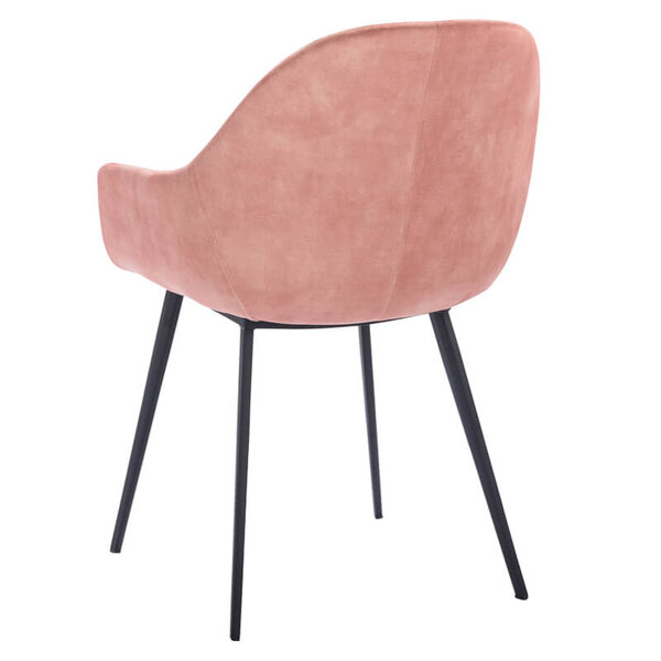 Stoelen | TERA |  Fluweel/Metaal | Blossom |  Zwarte Poten | Indoor | 2 Stuks | 560x650x820(h)mm