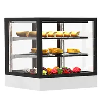 SAYL Koelvitrine | INTEGRA | Zwart/Wit | +2°C/+6°C | Geforceerd | Externe Koeling (Excl.) | 3 Niveaus | Touchscreen | 600x600x650(h)mm