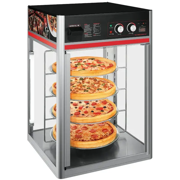 Warmhoudvitrine | Tafelmodel | 4 Draaiende Roosters | 1.47kW | 492x530x727(h)mm