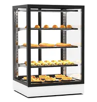 SAYL Warmhoudvitrine | INTEGRA | Zwart/Wit | 60°C/70°C | Geventileerd | 4 Niveaus | Zelfbediening | 1.06kW (230V) | Touchscreen | 600x600x950(h)mm