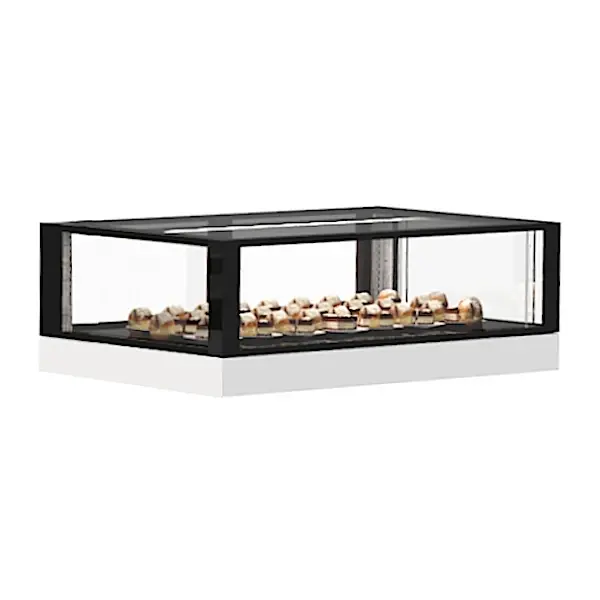 Warmhoudvitrine | INTEGRA | Zwart/Wit | 60°C/70°C | Geventileerd | 1 Niveau | 1.06kW (230V) | Touchscreen | 1200x600x400(h)mm