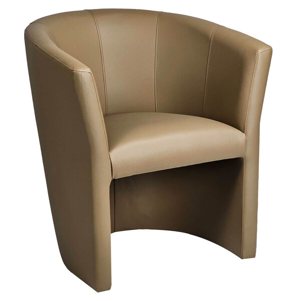 Stoel | PRAG | Kunstleer/Hout | Taupe | Indoor | 500x670x750(h)mm