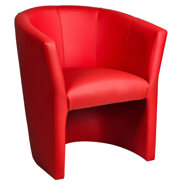 Stoel | PRAG | Kunstleer/Hout | Red | Indoor | 500x670x750(h)mm