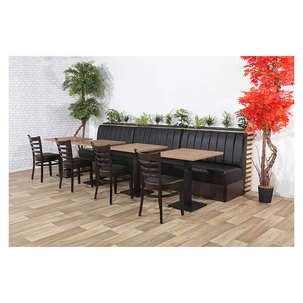 Stoel | RIVA | Kunstleer/Hout | Taupe | Wengé Frame | Indoor | 430x520x850(h)mm