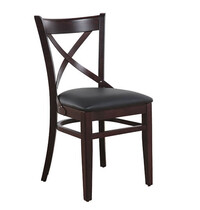 HC Stoel | LILA | Kunstleer/Hout | Black | Wengé Frame | Indoor | 430x520x840(h)mm 