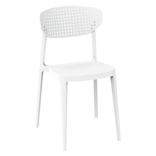 Stoel | COMO | Kunststof | White | In-/Outdoor | Stapelbaar | 460x470x810(h)mm