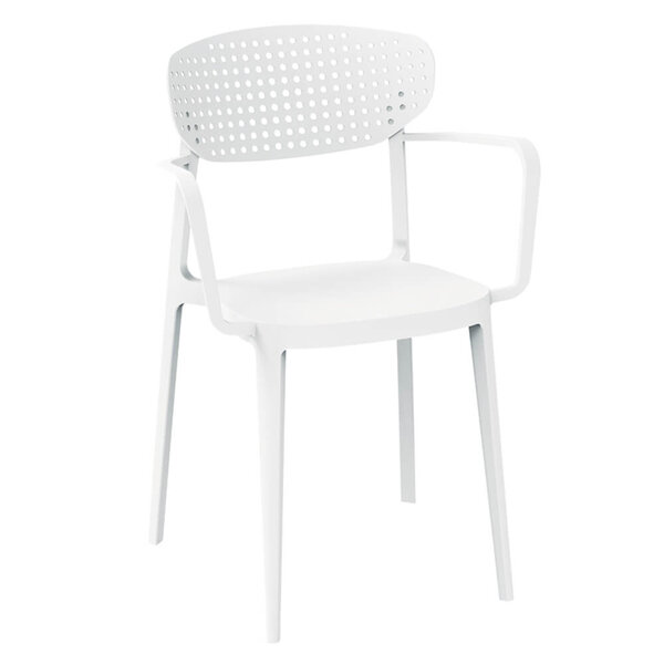 Stoel | COMO | Kunststof | White | In-/Outdoor | Stapelbaar | 530x470x810(h)mm