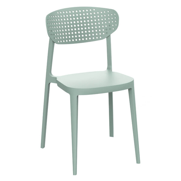Stoel | COMO | Kunststof | Mint Green | In-/Outdoor | Stapelbaar | 460x470x810(h)mm