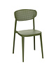 HC Stoel | COMO | Kunststof | Olive | In-/Outdoor | Stapelbaar | 460x470x810(h)mm 