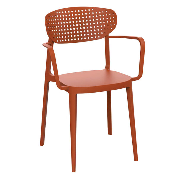 Stoel | COMO | Kunststof | Brick | In-/Outdoor | Stapelbaar | 530x470x810(h)mm