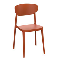 HC Stoel | LUGANO | Kunststof | Brick | In-/Outdoor | Stapelbaar | 460x470x810(h)mm 