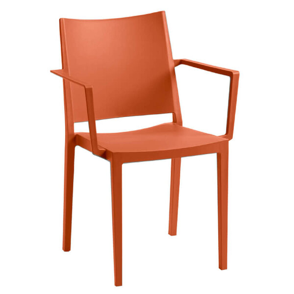 Stoel | LORENA | Kunststof | Brick | In-/Outdoor | Stapelbaar | 570x560x820(h)mm
