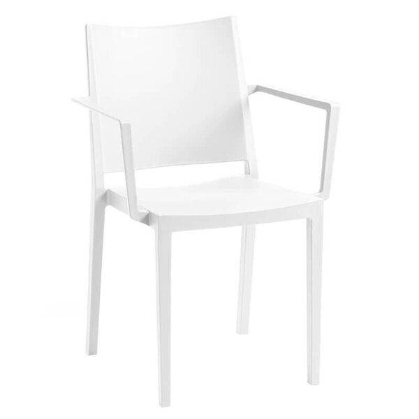 Stoel | LORENA | Kunststof | White | In-/Outdoor | Stapelbaar | 570x560x820(h)mm