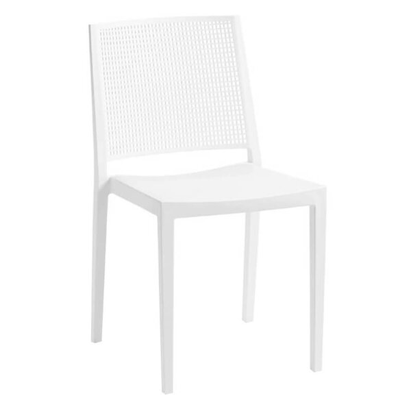 Stoel | PORTO | Kunststof | White | In-/Outdoor | Stapelbaar | 460x560x810(h)mm