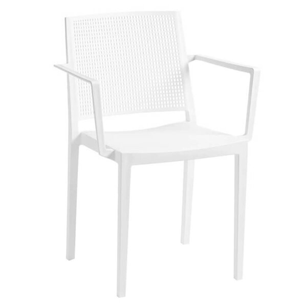 Stoel | PORTO | Kunststof | White | In-/Outdoor | Stapelbaar | 570x560x810(h)mm