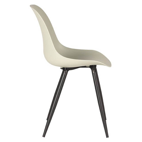 Stoelen | MONA | Kunststof/Metaal | Breeze | Zwarte Poten | In-/Outdoor | 2 Stuks | 460x540x880(h)mm