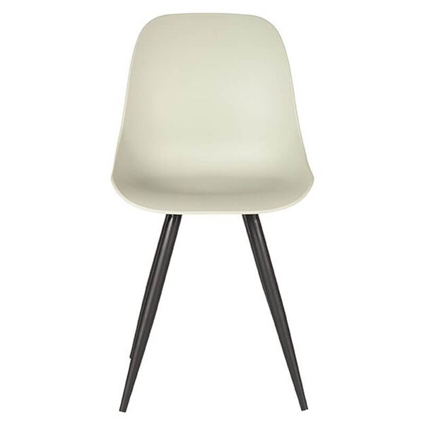 Stoelen | MONA | Kunststof/Metaal | Breeze | Zwarte Poten | In-/Outdoor | 2 Stuks | 460x540x880(h)mm
