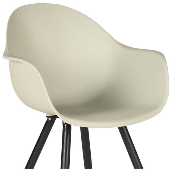 Stoelen | LIVA | Kunststof/Metaal | Breeze | Zwarte Poten | In-/Outdoor | 2 Stuks | 580x540x850(h)mm