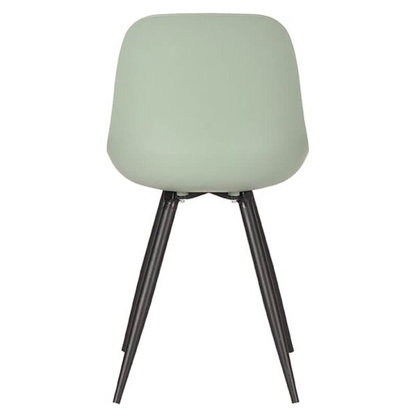 Stoelen | MONA | Kunststof/Metaal | Forest | Zwarte Poten | In-/Outdoor | 2 Stuks | 460x540x880(h)mm