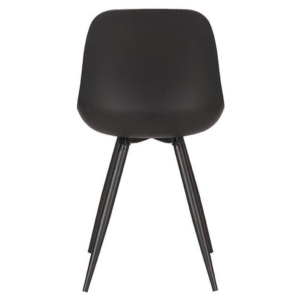 Stoelen | MONA | Kunststof/Metaal | Black | Zwarte Poten | In-/Outdoor | 2 Stuks | 460x540x880(h)mm