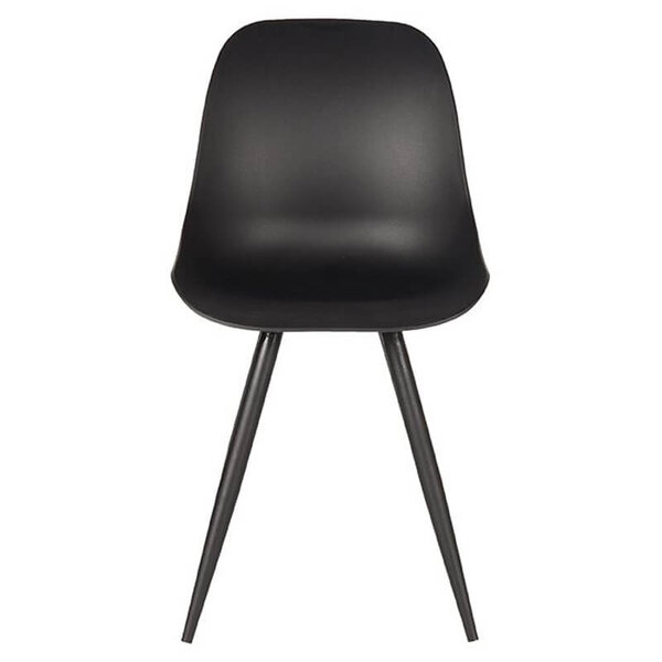 Stoelen | MONA | Kunststof/Metaal | Black | Zwarte Poten | In-/Outdoor | 2 Stuks | 460x540x880(h)mm