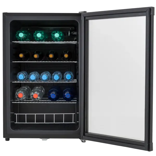 Koelkast | 130L | Zwart | 0°C/+12°C | Statisch | 540x540x840(h)mm