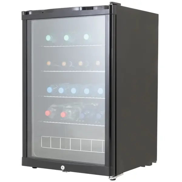 Koelkast | 130L | Zwart | 0°C/+12°C | Statisch | 540x540x840(h)mm