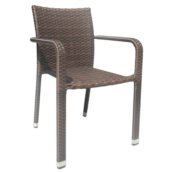 Stoel | BARI | Aluminium Rotan/Aluminium | Mocca | In-/Outdoor | Stapelbaar | 560x590x830(h)mm
