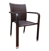 HC Stoel | BARI | Aluminium Rotan/Aluminium | Brown | In-/Outdoor | Stapelbaar | 560x590x830(h)mm 