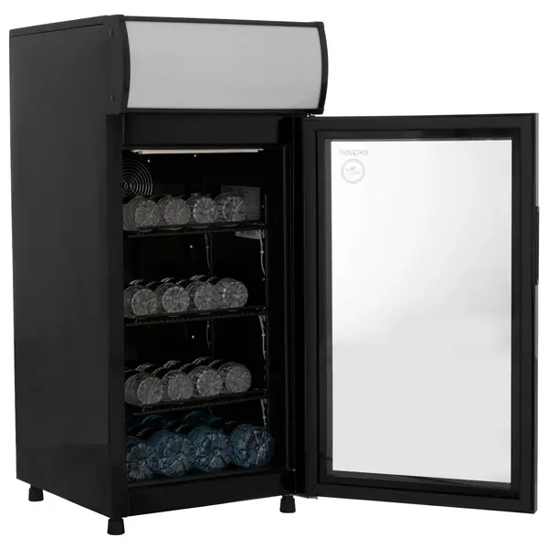 Koelkast | 80L | Zwart | 0°C/+10°C | Geforceerd | 515x570x980(h)mm