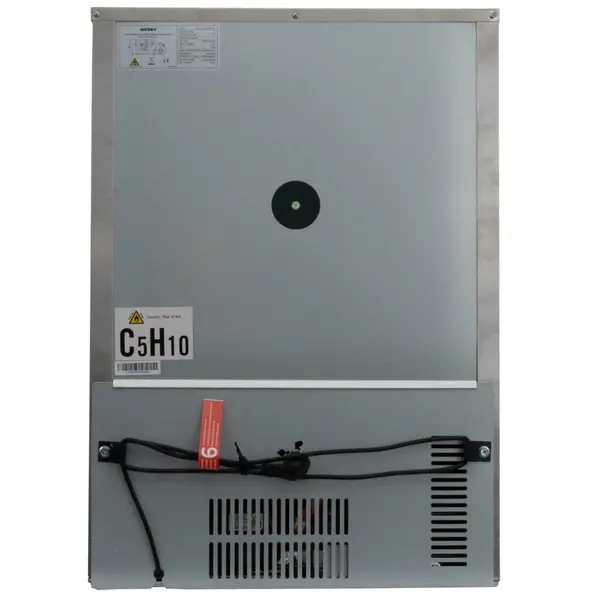 Koelkast | 111L | RVS | 0°C/+10°C | Statisch | Deuralarm | 605x585x840(h)mm