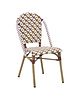 HC Stoel | MONICA | Aluminium Rotan/Aluminium | Cherry | Olijfhout Frame | In-/Outdoor | 460x580x890(h)mm 