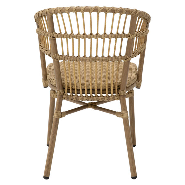 Stoel | KAREN | Aluminium Rotan/Aluminium | Naturel | In-/Outdoor | 540x615x820(h)mm