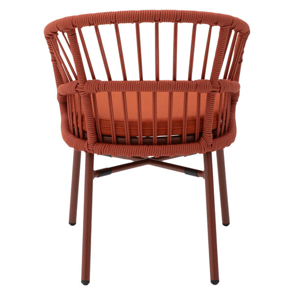 Stoel | NIKITA | Aluminium Rotan/Aluminium | Red | In-/Outdoor | 580x615x780(h)mm