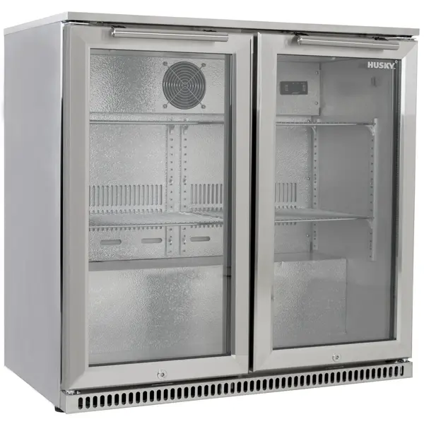 Barkoelkast | OUTDOOR | 189L | RVS | 0°C/+10°C | Geforceerd | Draaideuren | 870x500x840(h)mm