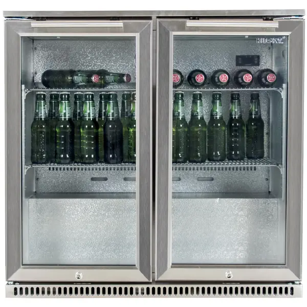 Barkoelkast | OUTDOOR | 189L | RVS | 0°C/+10°C | Geforceerd | Draaideuren | 870x500x840(h)mm