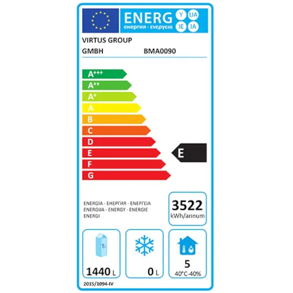 Koelkast | 2100L (2/1 GN) | RVS | -2°C/+8°C | Geforceerd | WiFi | 2100x810x2050(h)mm