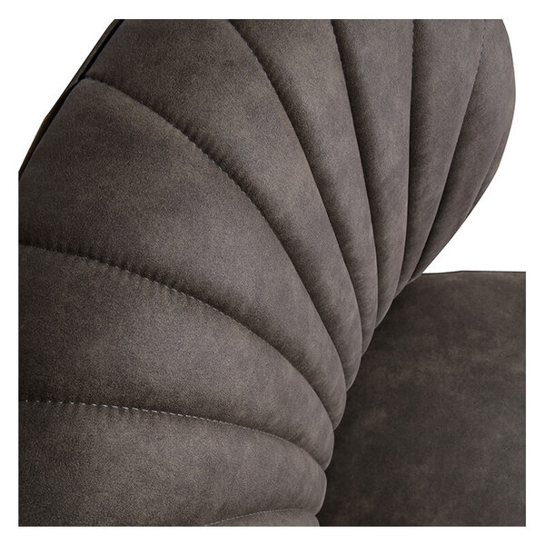 Loungestoel | BOREAS | Microvezel/Hout | Olive | Zwarte Poten | Indoor | 600x680x770(h)mm