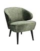 HC Loungestoel | BETA | Fluweel/Hout | Hunter | Zwarte Poten | Indoor | 620x700x700(h)mm 
