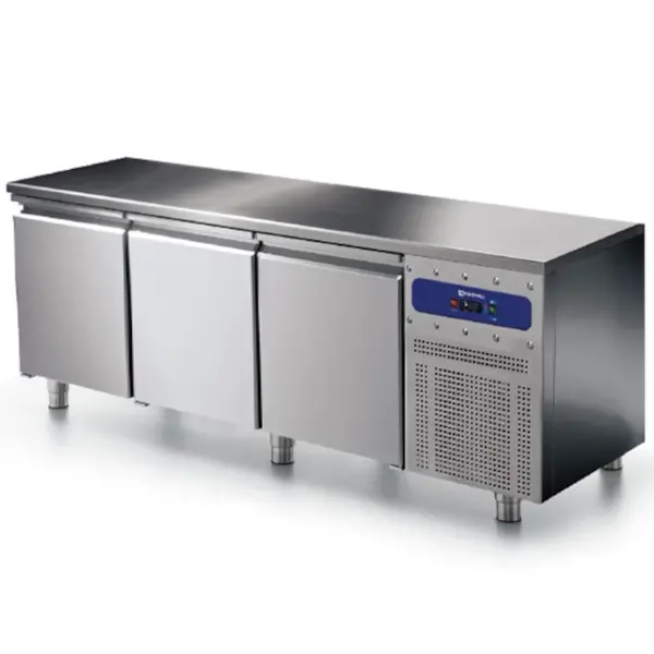 Koelwerkbank | 400L | 3 Deuren | -2°C/+8°C | Statisch + Ventilator | 1865x600x850(h)mm