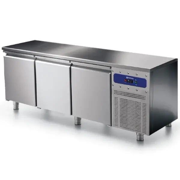 Vrieswerkbank | 400L | 3 Deuren | -10°C/-20°C | Statisch + Ventilator | 1865x600x850(h)mm