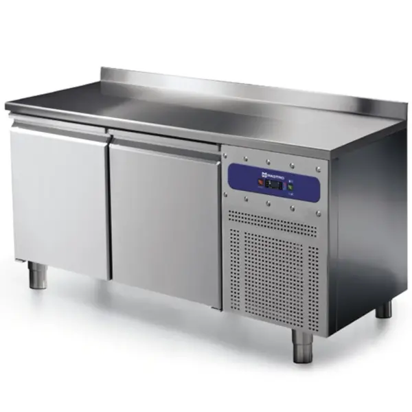 Vrieswerkbank | 281L | 2 Deuren (1/1 GN) | -10°C/-20°C | Statisch + Ventilator | Achteropstand | 1400x700x850(h)mm