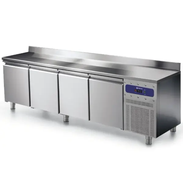 Vrieswerkbank | 550L | 4 Deuren | -10°C/-20°C | Statisch + Ventilator | Achteropstand | 2330x600x850(h)mm