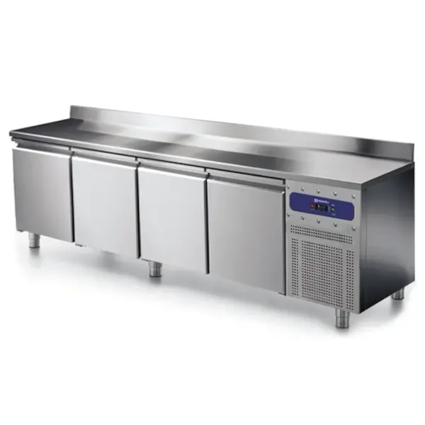 Vrieswerkbank | 632L | 4 Deuren (1/1 GN) | -10°C/-20°C | Statisch + Ventilator | Achteropstand | 2330x700x850(h)mm