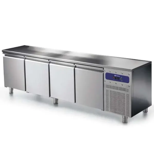 Vrieswerkbank | 550L | 4 Deuren | -10°C/-20°C | Statisch + Ventilator | 2330x600x850(h)mm