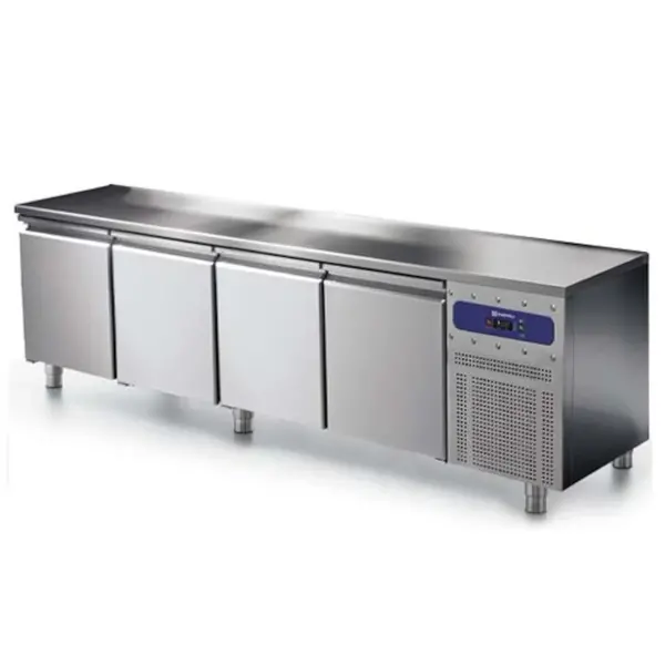 Vrieswerkbank | 632L | 4 Deuren (1/1 GN) | -10°C/-20°C | Statisch + Ventilator | 2330x700x850(h)mm